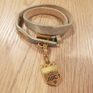 Juicy Couture metallic wrap bracelet